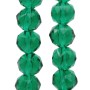 Cristalli tondi diamound cut 8 mm green filo 50 cm