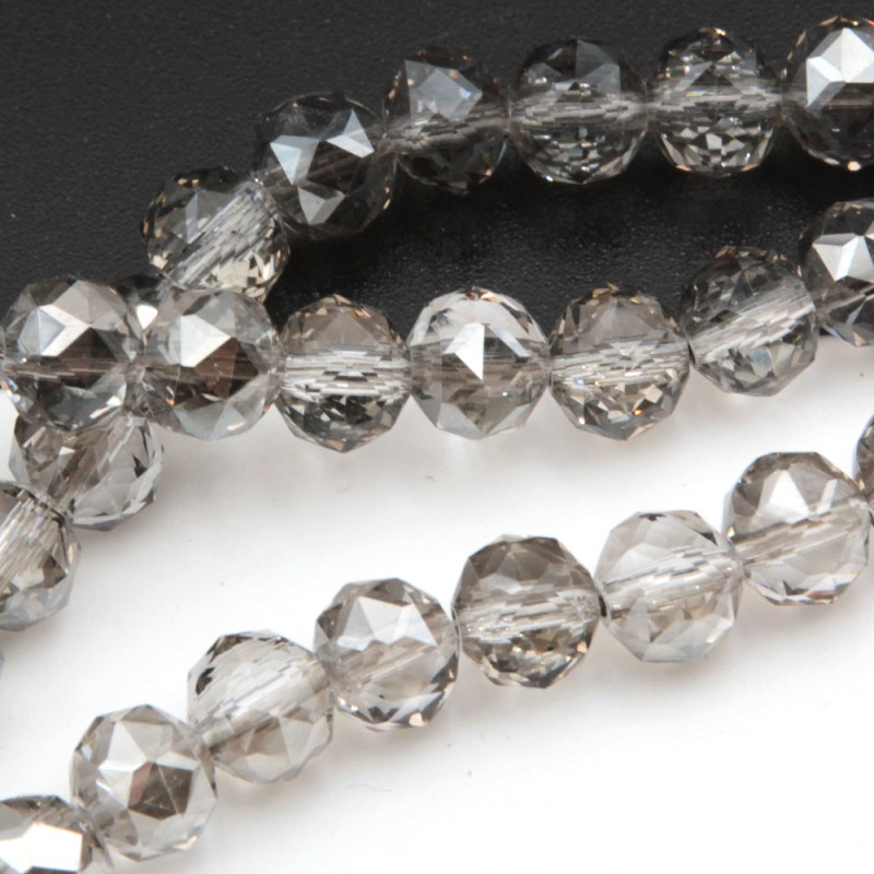 Cristalli tondi diamound cut 8 mm grey filo 50 cm - grey-cut1 - pietreeminuterie.com Cristalli tondi diamound cut 8 mm grey filo 50 cm (grey-cut1) - pietreeminuterie.com