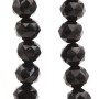 Cristalli tondi diamound cut 8 mm neri filo 50 cm