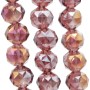 Cristalli tondi diamound cut 8 mm purple A/B filo 50 cm