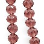 Cristalli tondi diamound cut 8 mm purple filo 50 cm
