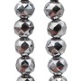 Cristalli tondi diamound cut 8 mm silver filo 50 cm