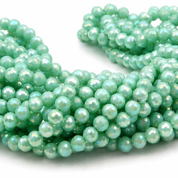 Cristalli tondi tiffany 6 mm a/b sfac. filo 40 cm