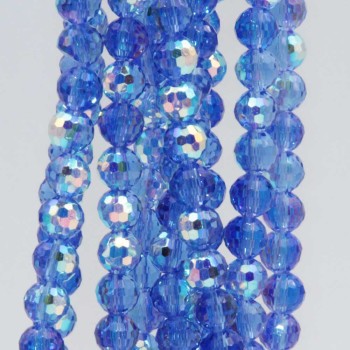 Cristalli tondi sfac. blu a/b 6 mm A++ Quality filo 55 cm circa Cristalli tondi sfac. blu a/b 6 mm A++ Quality filo 55 cm circa