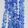 Cristalli tondi sfac. blu a/b 6 mm A++ Quality filo 55 cm circa