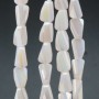 Cristalli rettangolo twister avorio A/B 6.5x4 mm filo 55 cm