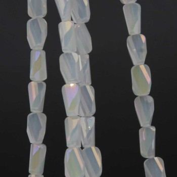 Cristalli rettangolo twister opale A/B 6.5x4 mm filo 55 cm Cristalli rettangolo twister opale A/B 6.5x4 mm filo 55 cm