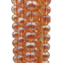 Cristallo ambrato tondo liscio 4 mm filo 40 cm
