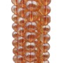 Cristallo ambrato tondo liscio 4 mm filo 40 cm