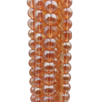 Cristallo ambrato tondo liscio 6 mm filo 40 cm Cristallo ambrato tondo liscio 6 mm filo 40 cm