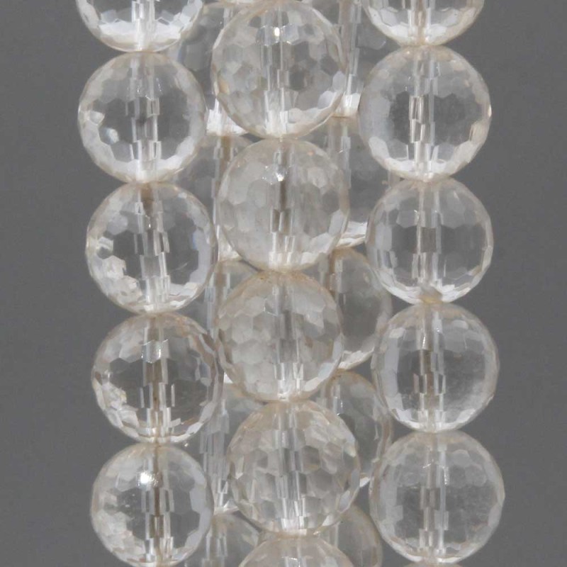 Cristallo di rocca tondo sfac. 12 mm 10 pz (13mmrocca) - pietreeminuterie.com