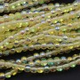 Perline crystal bead tonde lisce gialle 4 mm a/b filo 40 cm