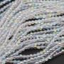 Perline crystal bead tonde lisce bianche 4 mm a/b filo 40 cm