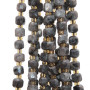 Pietre dure cubi sfac. 5 mm labradorite grado A+++ filo 40 cm