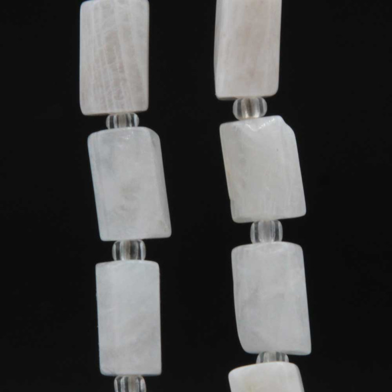 Labradorite bianca colonna 9x6.5 mm circa conf. 5 pz (colo-pb66) - pietreeminuterie.com