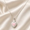 Cuore sacro acciaio smaltato bordò 24.4x15 mm 1 pz (hy-11-b1) - pietreeminuterie.com
