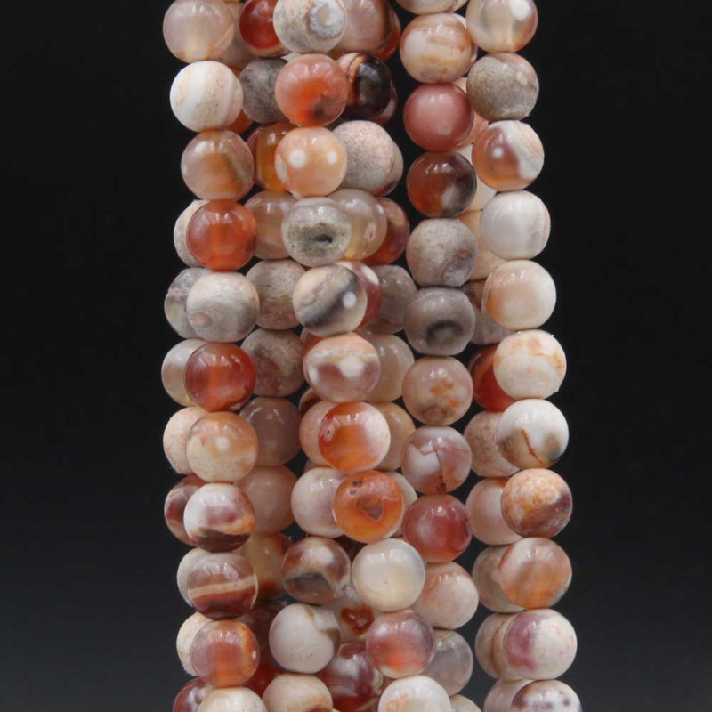 Diaspro colorato tondo 6 mm liscio filo 40 cm (dia-6-m111) - pietreeminuterie.com