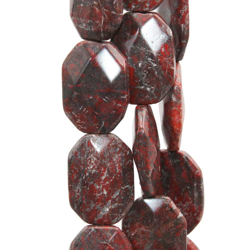 Diaspro Jasper marrone liscio 28X20 pacco 2 pz (jasp28x29) - pietreeminuterie.com