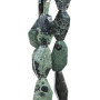 Diaspro jasper verde piastra smussata 40x22 mm circa pacco 1 pz