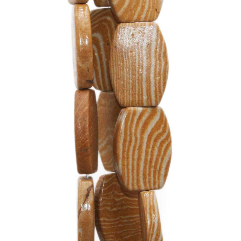 Diaspro marrone 25x17.7 mm liscio 2 pz (25x17diasp) - pietreeminuterie.com