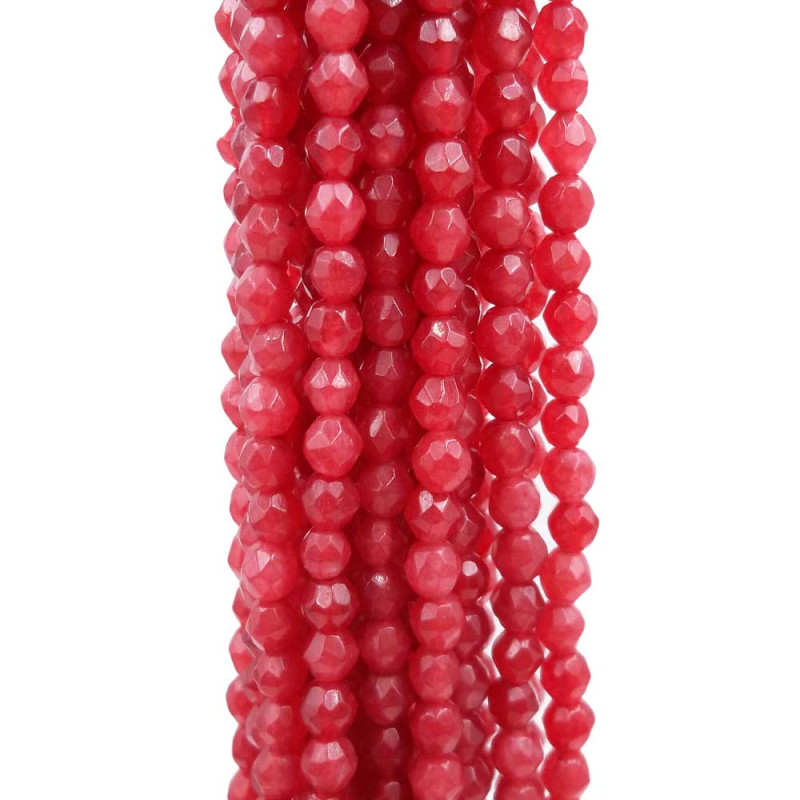 Diaspro rosso sfaccettato 4.3 mm filo 40 cm (gfr4) - pietreeminuterie.com