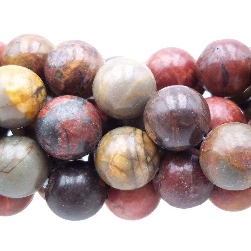 Diaspro jasper top quality 10 mm pacco 10 pezzi (jas997) - pietreeminuterie.com