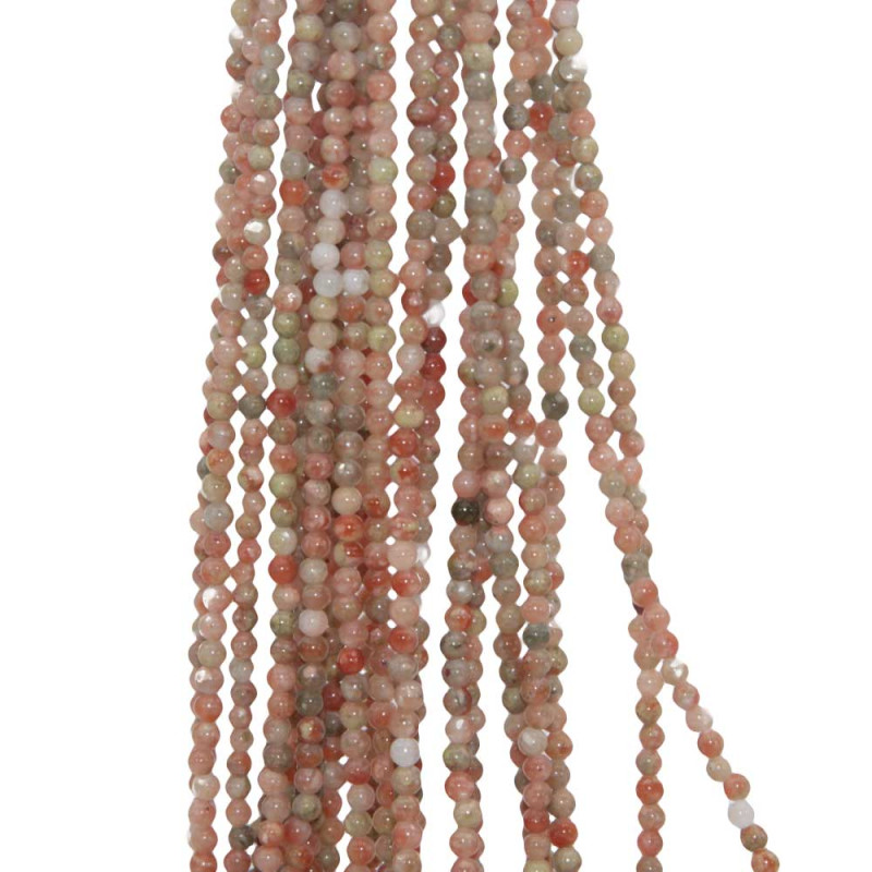 Diaspro colorato tondo liscio 2 mm filo 40 cm (dias-02m) - pietreeminuterie.com