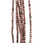 Diaspro marrone tondo liscio 2 mm filo 40 cm