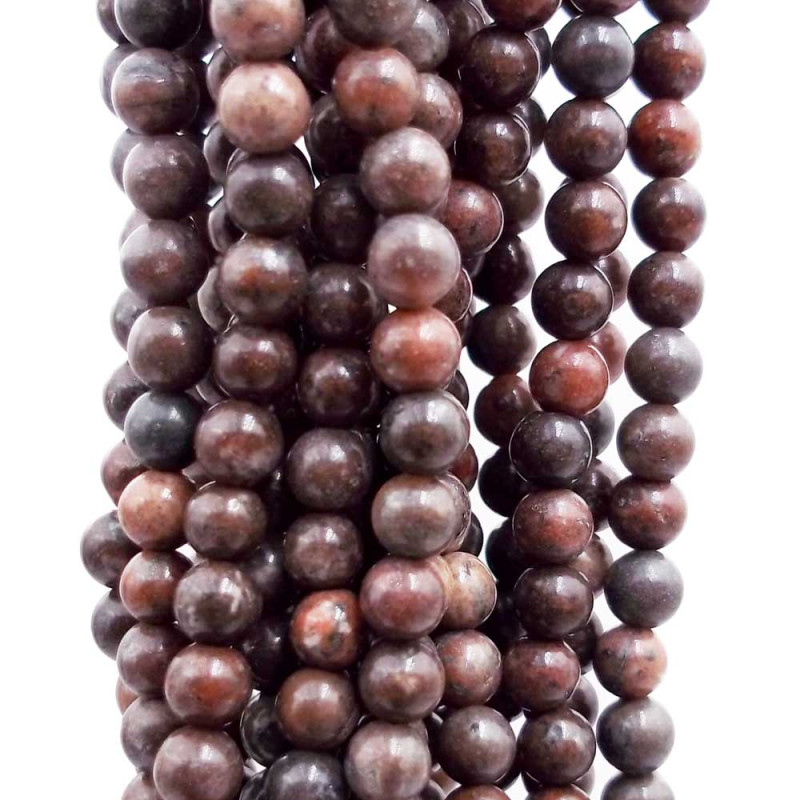 Diaspro tondo liscio 4 mm filo 40 cm (Dh1) - pietreeminuterie.com