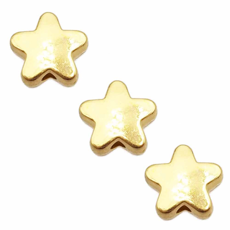 Distanziatore stella oro 7.5 mm pacco da 20 pezzi (stoor11z) - pietreeminuterie.com