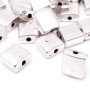 Distanziatori argentone quadrato 7,3 mm pacco 10 pz