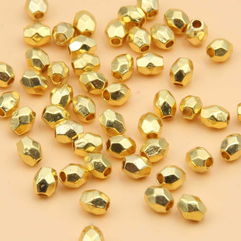Distanziatori ovali 4x3 mm oro pacco 100 pz (4x3dist21) - pietreeminuterie.com