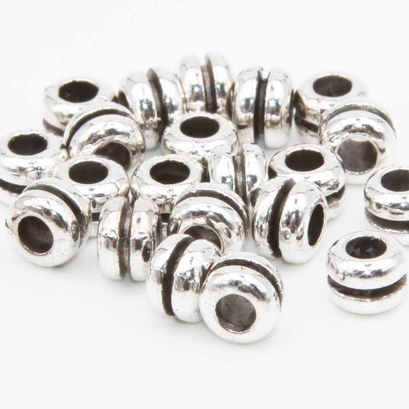 Distanziatori rondelle 6.5x5 mm foro 3.3 mm pacco 16 pezzi (arhh12) - pietreeminuterie.com