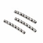 Bastoncino acciaio curvo intagliato 15x2 mm foro 1 mm circa 6pz