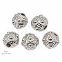 Barilotto acciaio decorato 6.5 mm conf. 10 pz