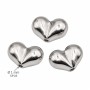Cuore in acciaio 6x8.5 mm conf. 4 pz