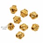 Bicono oro acciaio 4 mm conf. 30 pz