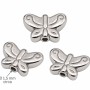Farfalla in acciaio 11x7.5 mm conf. 4 pz