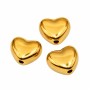 Cuori in acciaio oro 6 mm conf. 10 pz