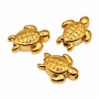 Tartaruga acciaio oro 10x8.5 mm conf. 6 pz