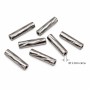 Tubicino in acciaio intagliato 7x2 mm conf. 20 pz