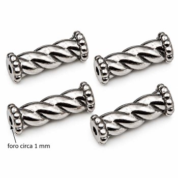 Colonna torta acciaio 11x5 mm conf. 4 pz