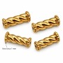 Colonna torta acciaio oro 11x5 mm conf. 4 pz