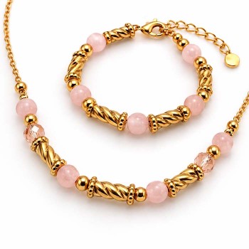 Colonna torta acciaio oro 11x5 mm conf. 4 pz