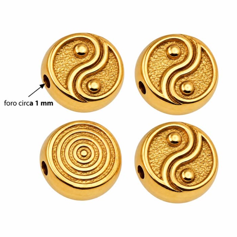 Disco Yin e Yang oro 7 mm conf. 4 pz - ya-03p77 - pietreeminuterie.com Disco Yin e Yang oro 7 mm conf. 4 pz (ya-03p77) - pietreeminuterie.com