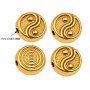 Disco Yin e Yang oro 7 mm conf. 4 pz