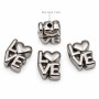 Distanziatore scritta love acciaio 7x5 mm conf. 2 pz