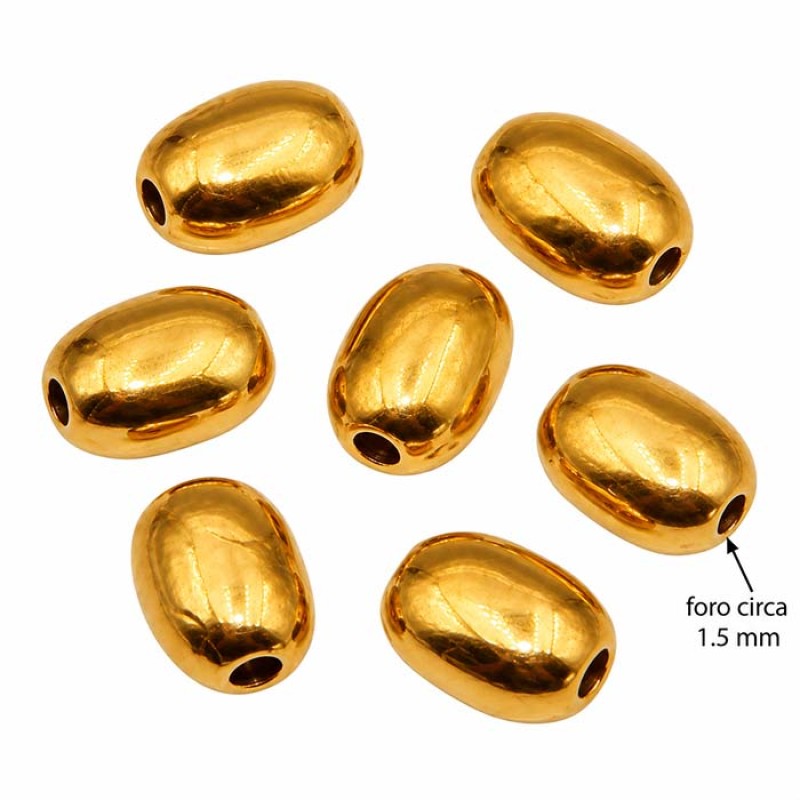 Pepite ovali schiacciate oro 7x5 mm conf. 10 pz - pep-ac388 - pietreeminuterie.com Pepite ovali schiacciate oro 7x5 mm conf. 10 pz (pep-ac388) - pietreeminuterie.com