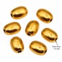 Pepite ovali schiacciate oro 7x5 mm conf. 10 pz