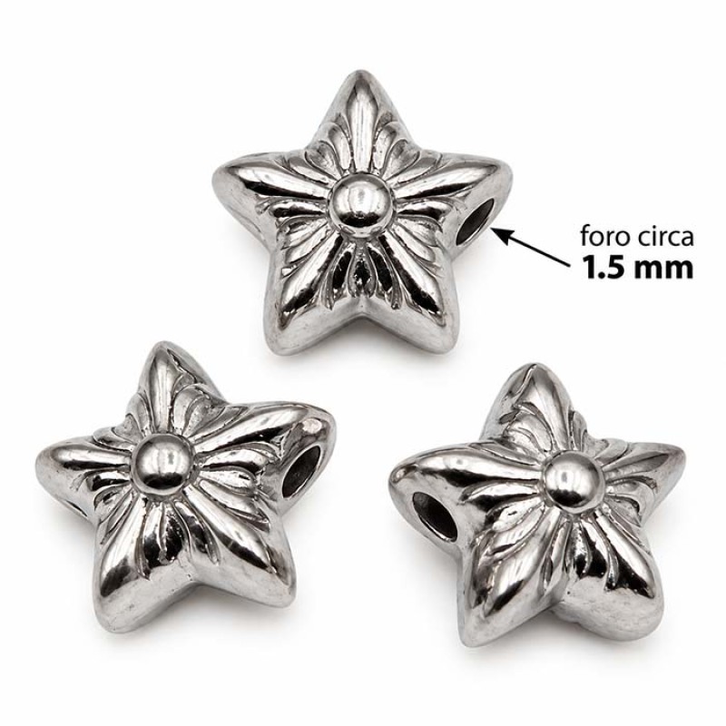 Stella decorata acciaio 9 mm conf. 4 pz - ste-di7994 - pietreeminuterie.com Stella decorata acciaio 9 mm conf. 4 pz (ste-di7994) - pietreeminuterie.com